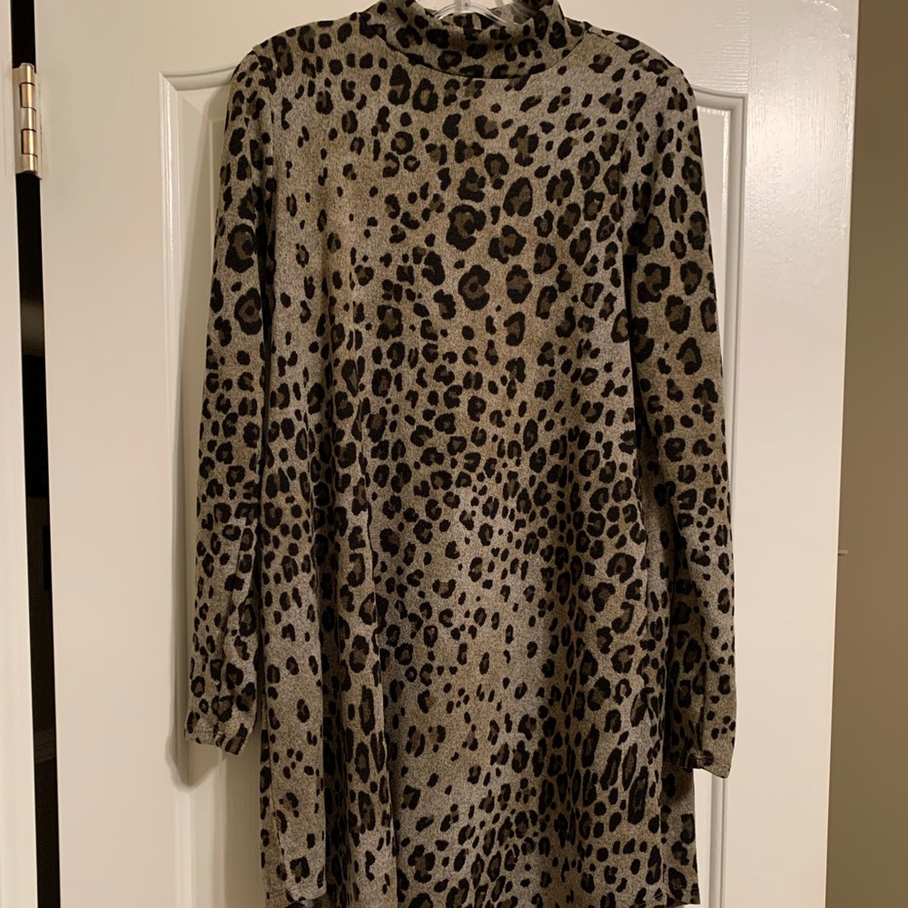 Leopard dress.
